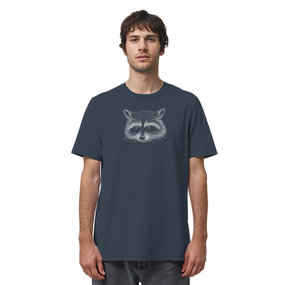 Waschbär Illustration Kritzelkunst - Organic Shirt