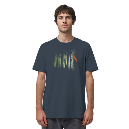 Eichhörnchen im Zwielicht-Wald - Organic Shirt
