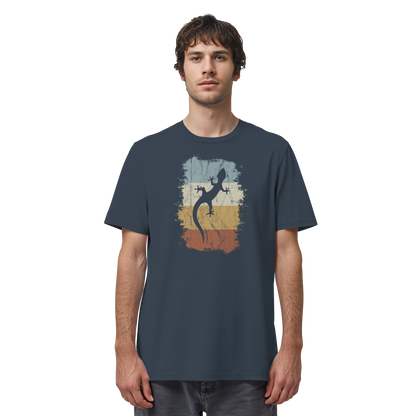 Retro Gecko Salamander Silhouette - Organic Shirt