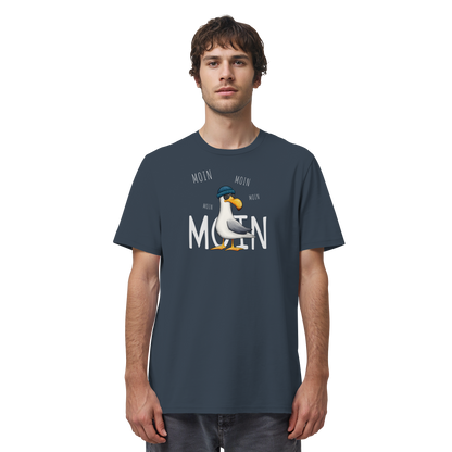 Moin Moin Lässige Hipster Möwe  - Organic Shirt
