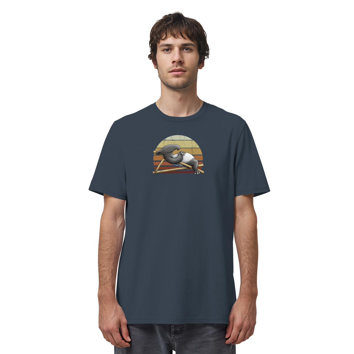 Lässiger Retro Sundown Tapir - Organic Shirt