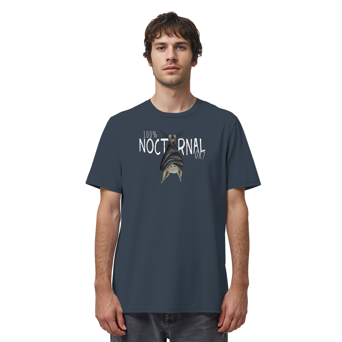 100% nachtaktive Fledermaus - Organic Shirt