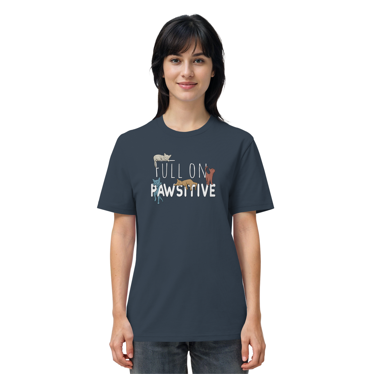 Full On Pawsitive! Gechillte Katzen - Organic Shirt