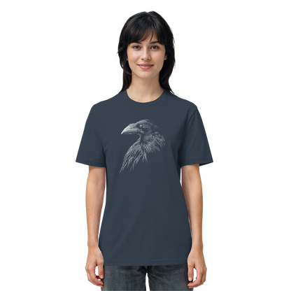 Kritzelkunst Rabe Krähe - Organic Shirt