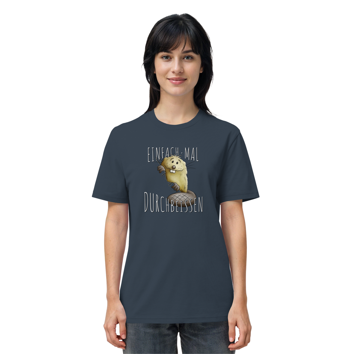 Einfach mal Durchbeissen Biber - Organic Shirt