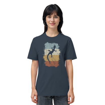 Retro Gecko Salamander Silhouette - Organic Shirt