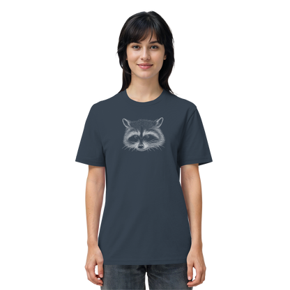 Waschbär Illustration Kritzelkunst - Organic Shirt