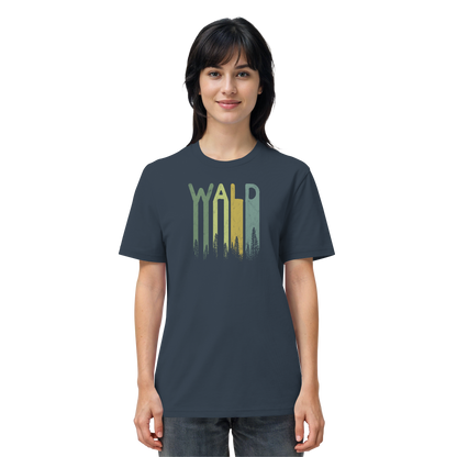 Wald Retro Forst Schriftzug - Organic Shirt