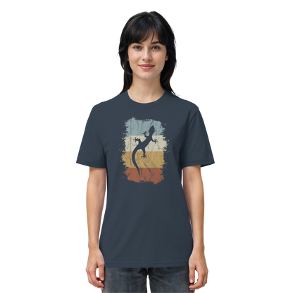 Retro Gecko Salamander Silhouette - Organic Shirt