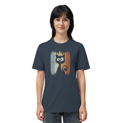 Retro Katze Silhouette - Organic Shirt