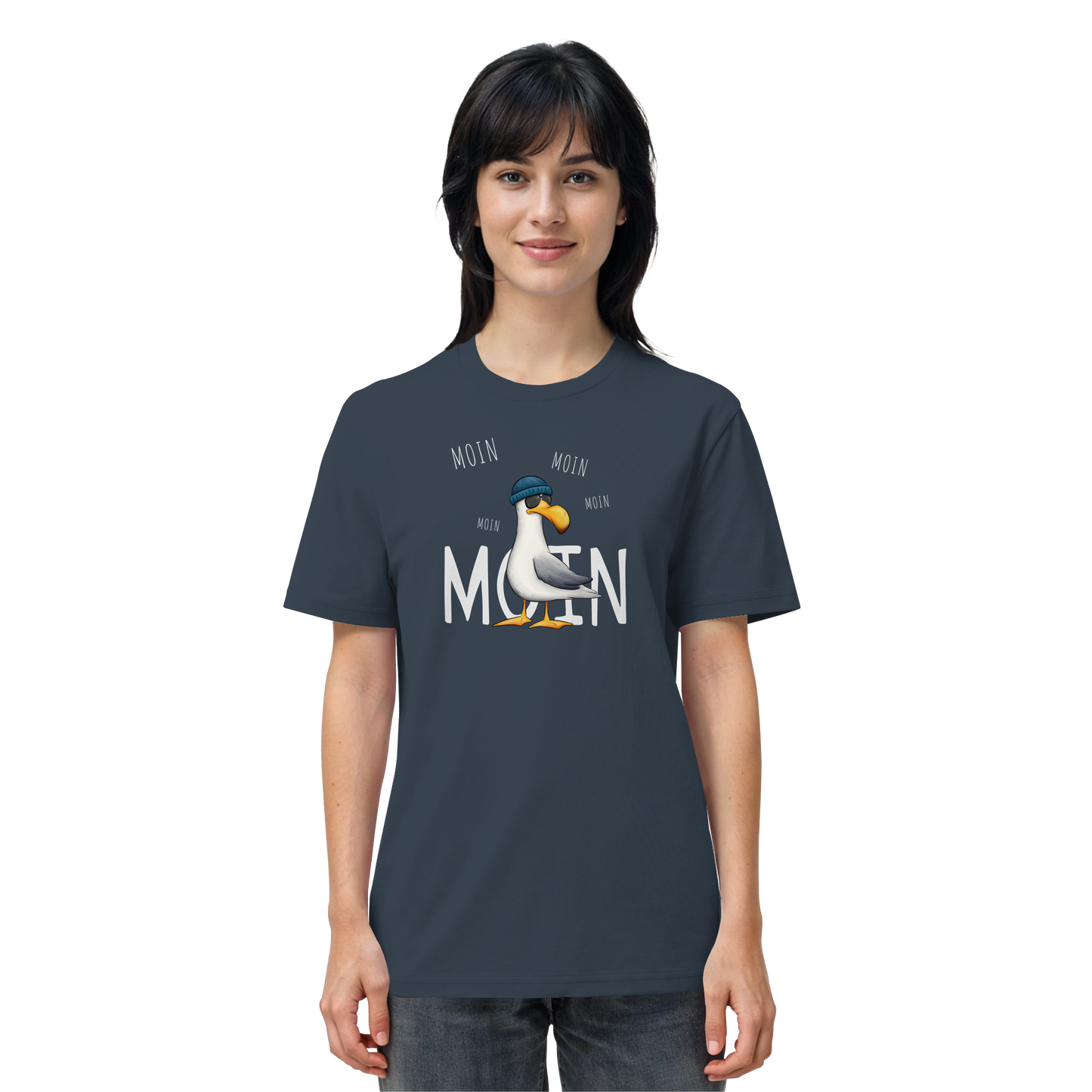 Moin Moin Lässige Hipster Möwe  - Organic Shirt