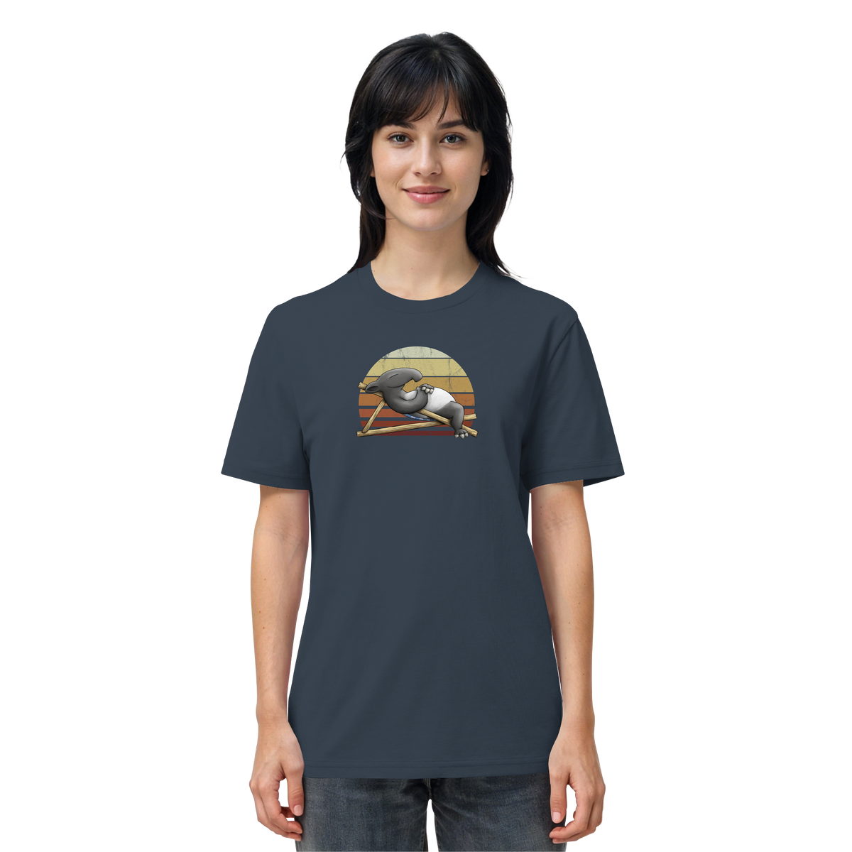 Lässiger Retro Sundown Tapir - Organic Shirt