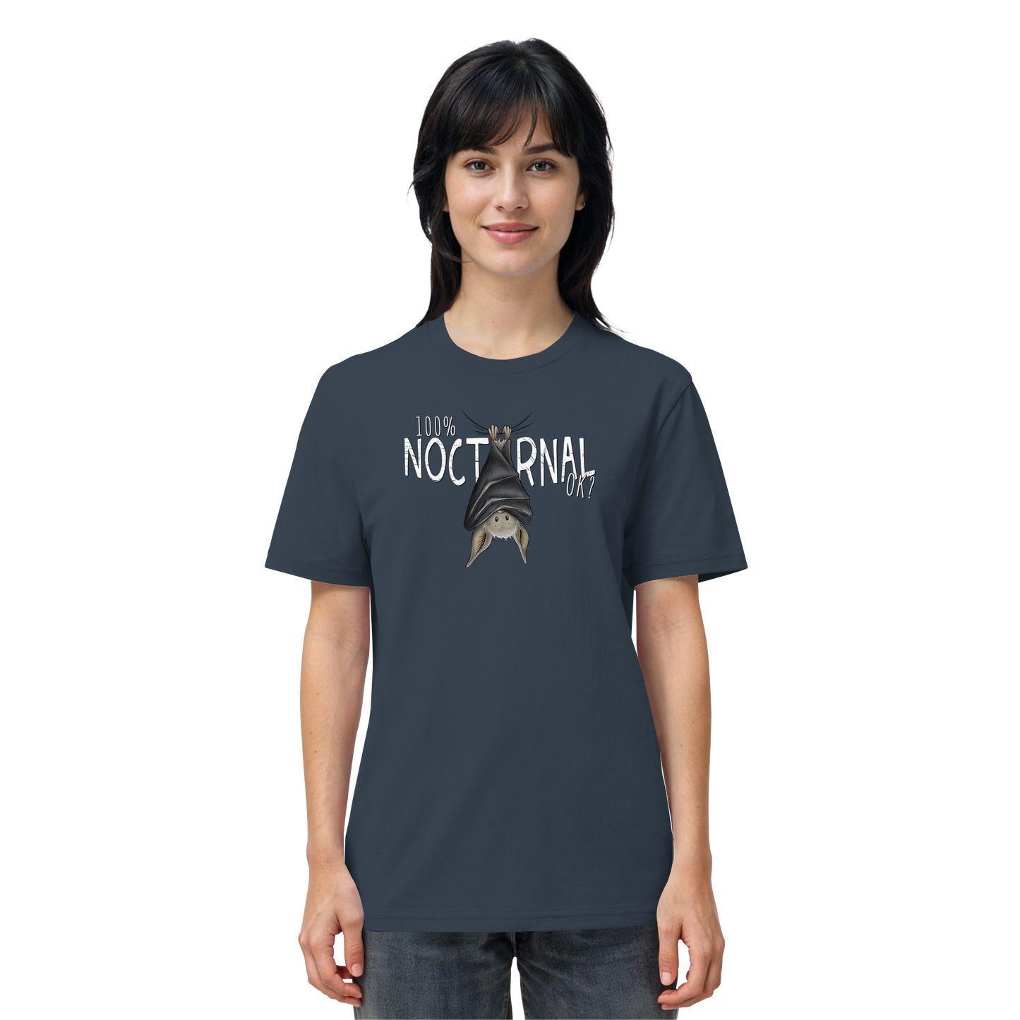 100% nachtaktive Fledermaus - Organic Shirt