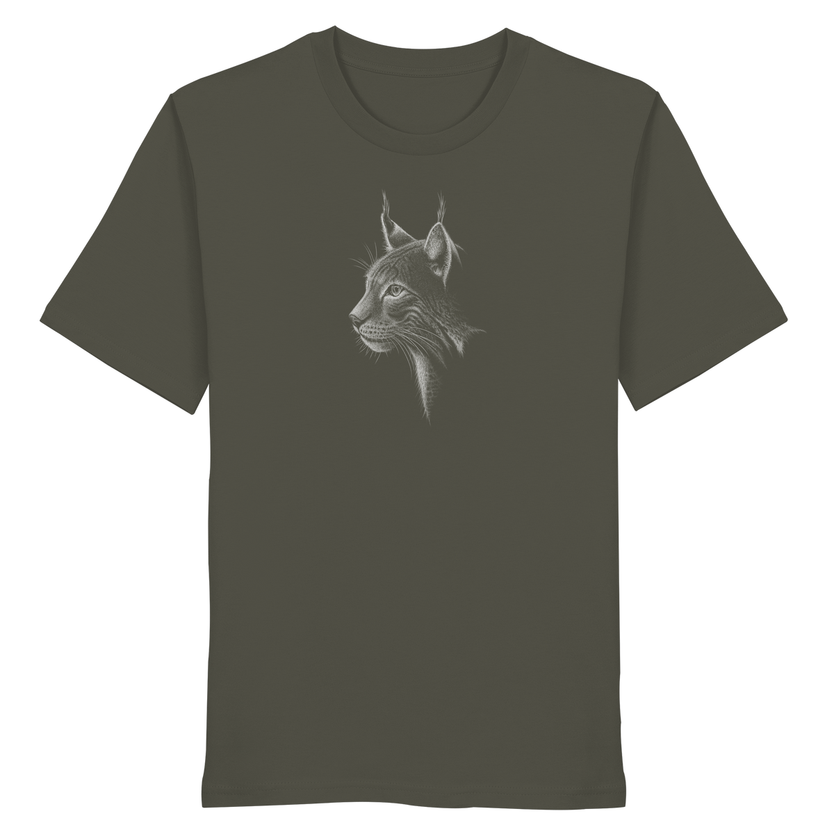 Luchs Kritzelkunst Wildkatze Illustration - Organic Shirt