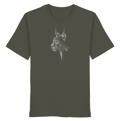 Luchs Kritzelkunst Wildkatze Illustration - Organic Shirt