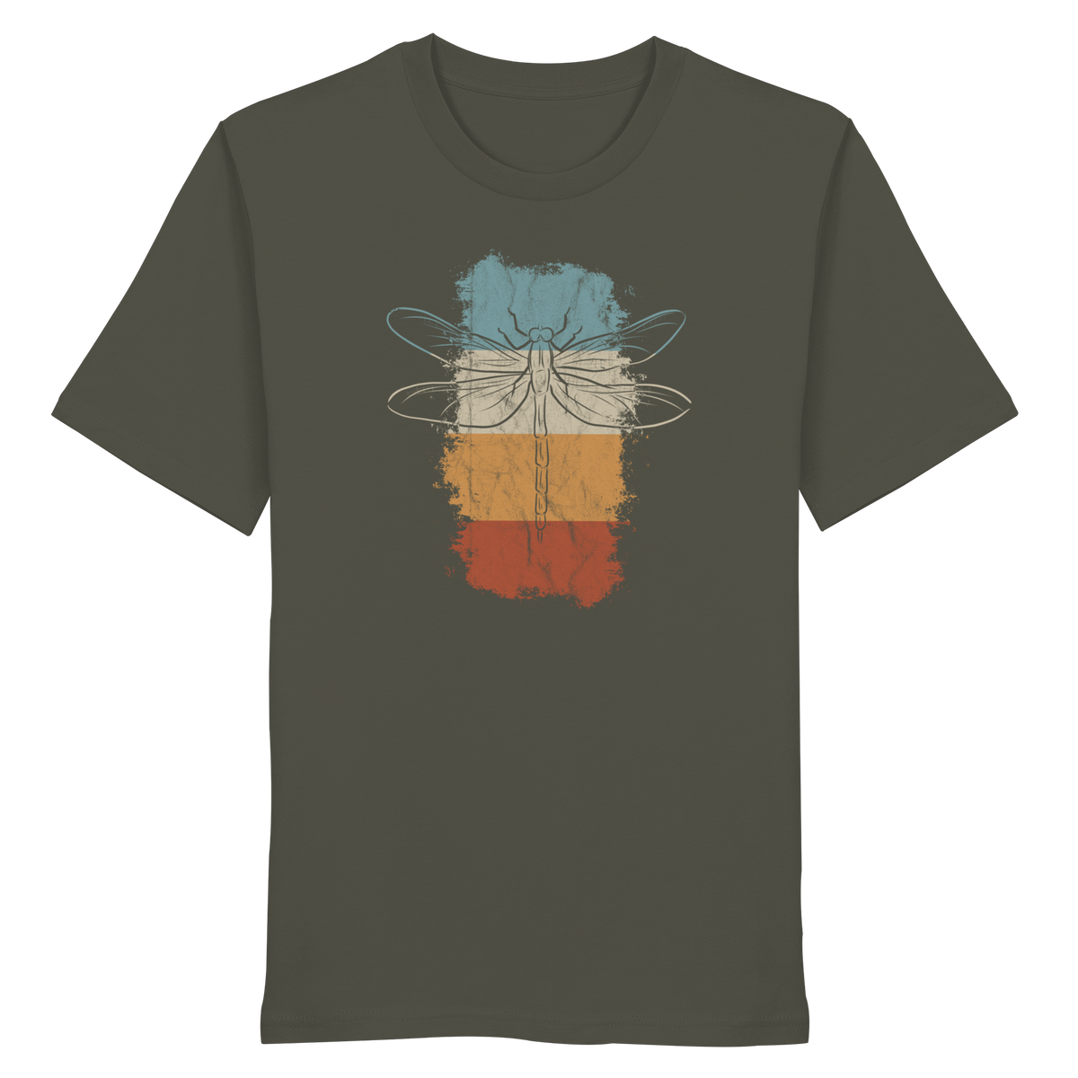 Retro Kunst Libelle | Vintage Dragonfly - Organic Shirt