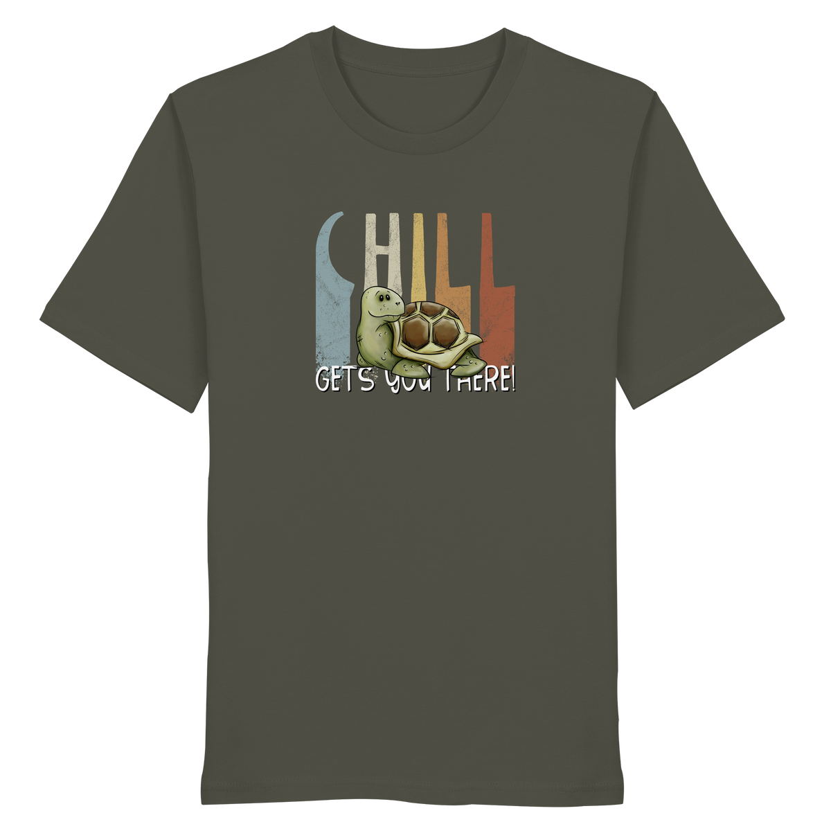 Gechillt gemütliche Schildkröte - Organic Shirt