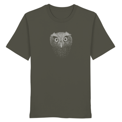 Eule Kritzelkunst Illustration - Organic Shirt
