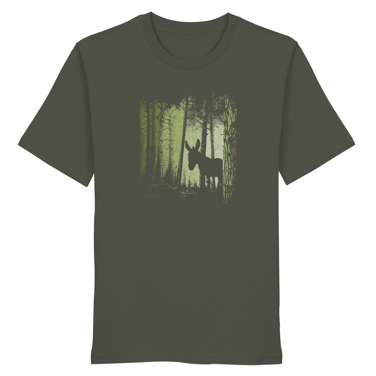 Esel im Zwielicht-Wald - Organic Shirt