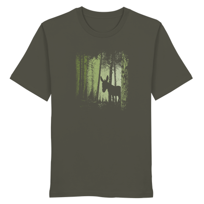 Esel im Zwielicht-Wald - Organic Shirt