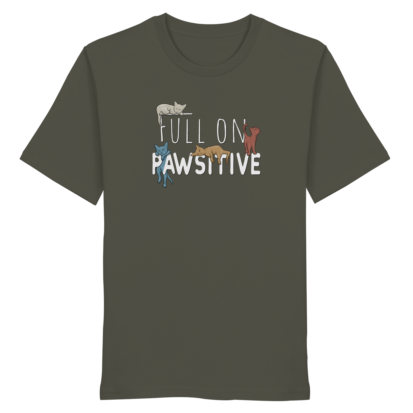 Full On Pawsitive! Gechillte Katzen - Organic Shirt