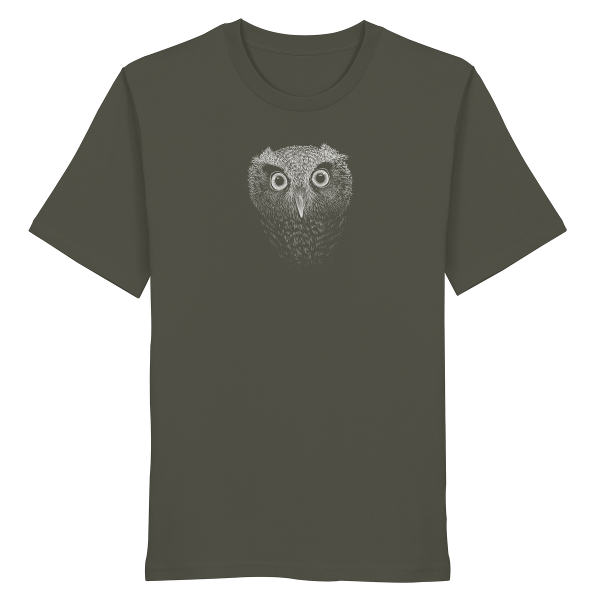 Eule Kritzelkunst Illustration - Organic Shirt