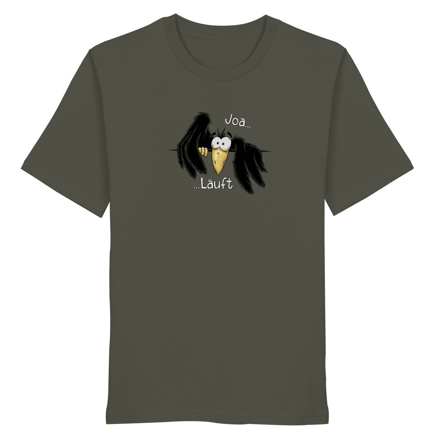 Joa Läuft Krähe gechillter Rabe - Organic Shirt