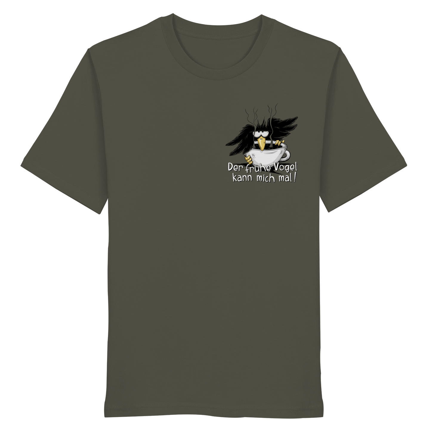 Der frühe Vogel kann mich mal | Kaffee Rabe - Organic Shirt
