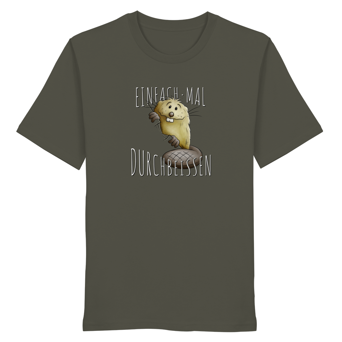 Einfach mal Durchbeissen Biber - Organic Shirt