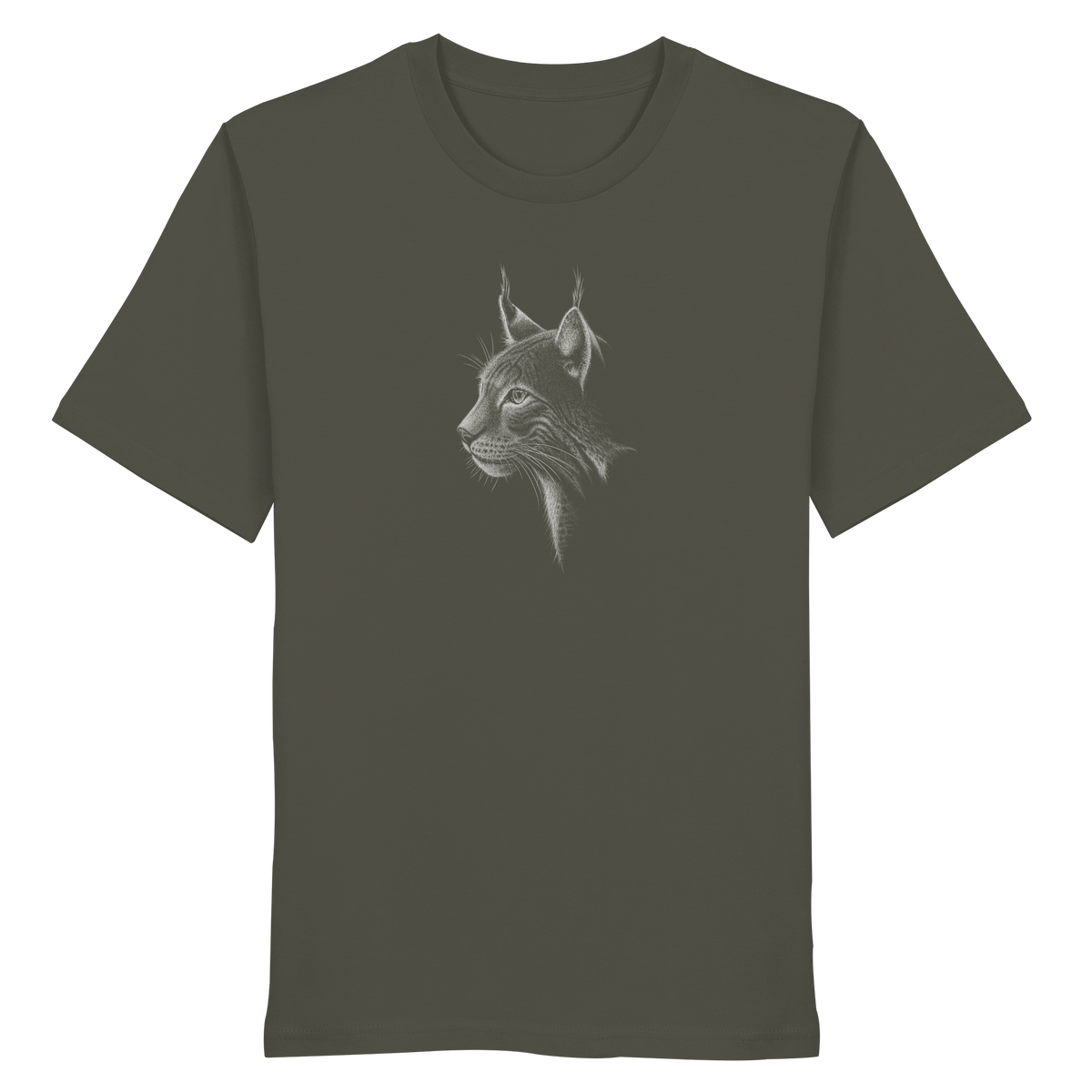 Luchs Kritzelkunst Wildkatze Illustration - Organic Shirt