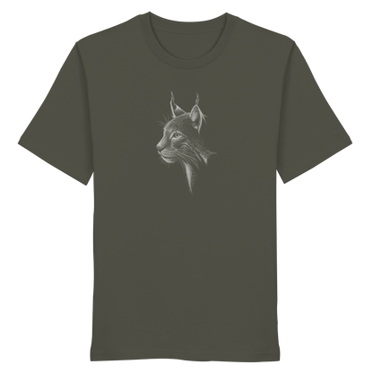 Luchs Kritzelkunst Wildkatze Illustration - Organic Shirt
