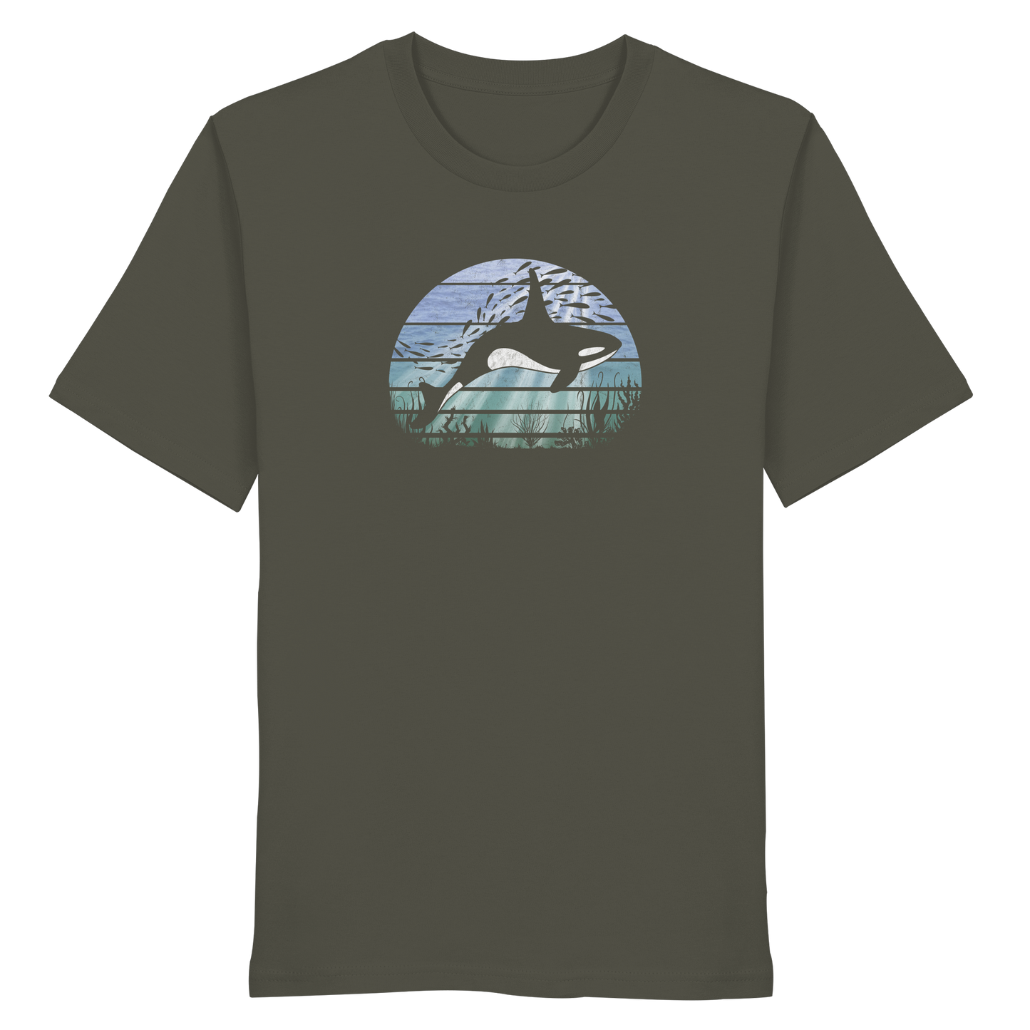 Retro Tiefsee Schwertwal Orca - Organic Shirt