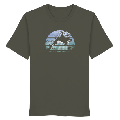 Retro Tiefsee Schwertwal Orca - Organic Shirt