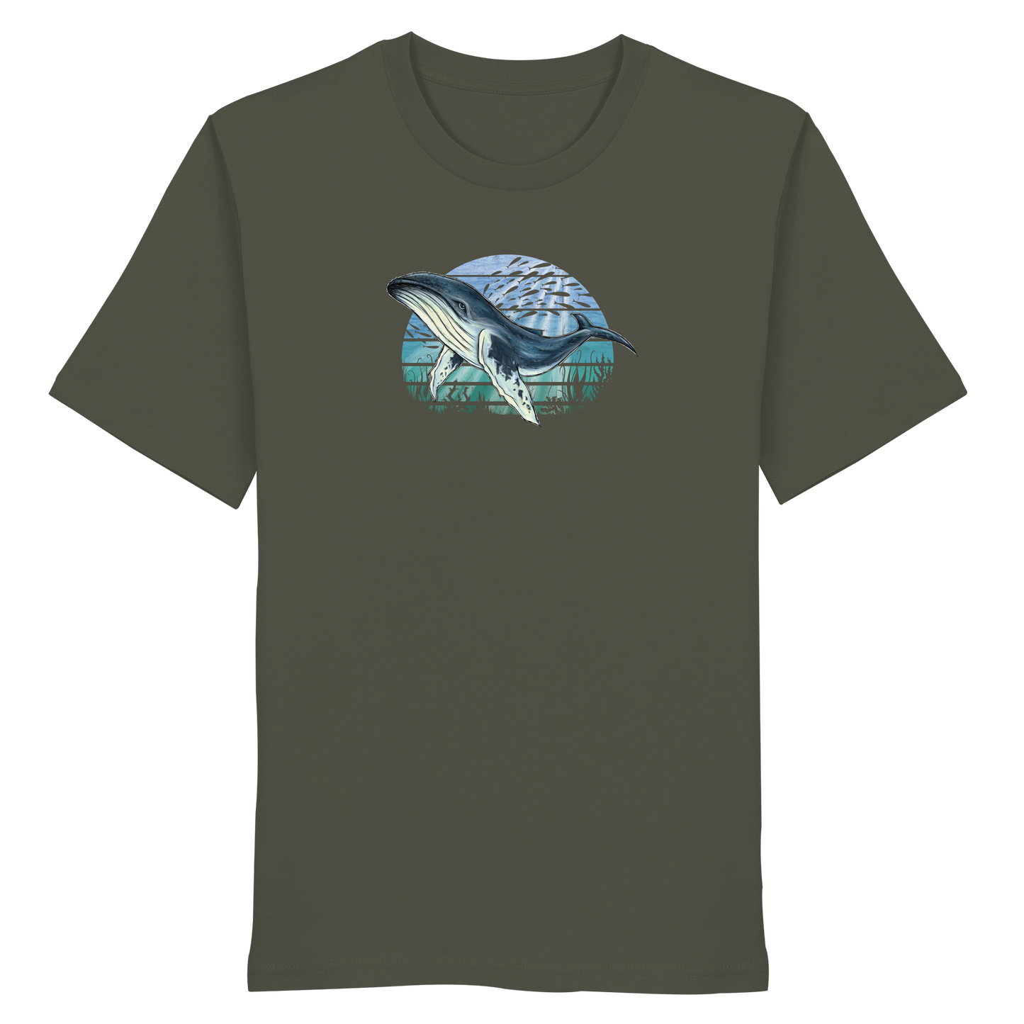 Retro Unterwasser Buckelwal - Organic Shirt