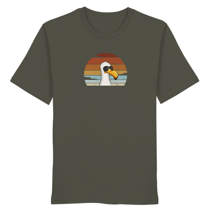 Cool lässige Retro Möwe - Organic Shirt