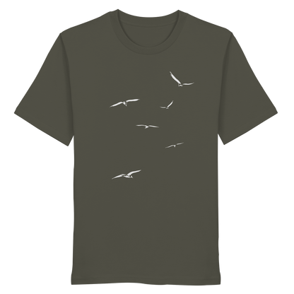 Vogelschwarm – Traum vom Fliegen - Organic Shirt