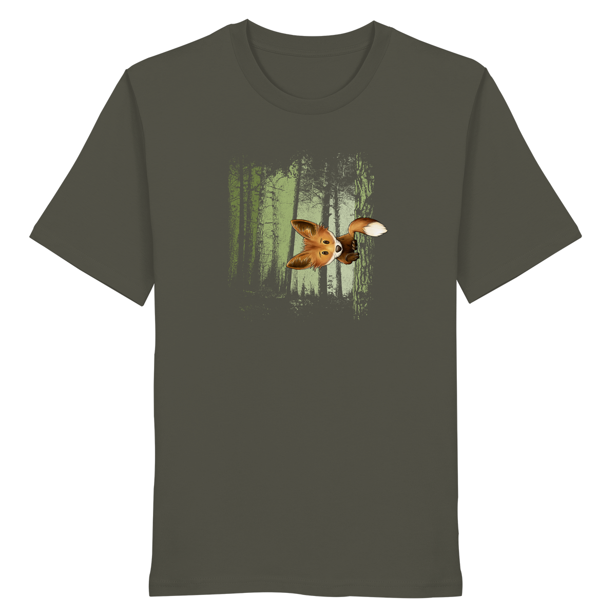 Fuchs im Zwielicht-Wald - Organic Shirt