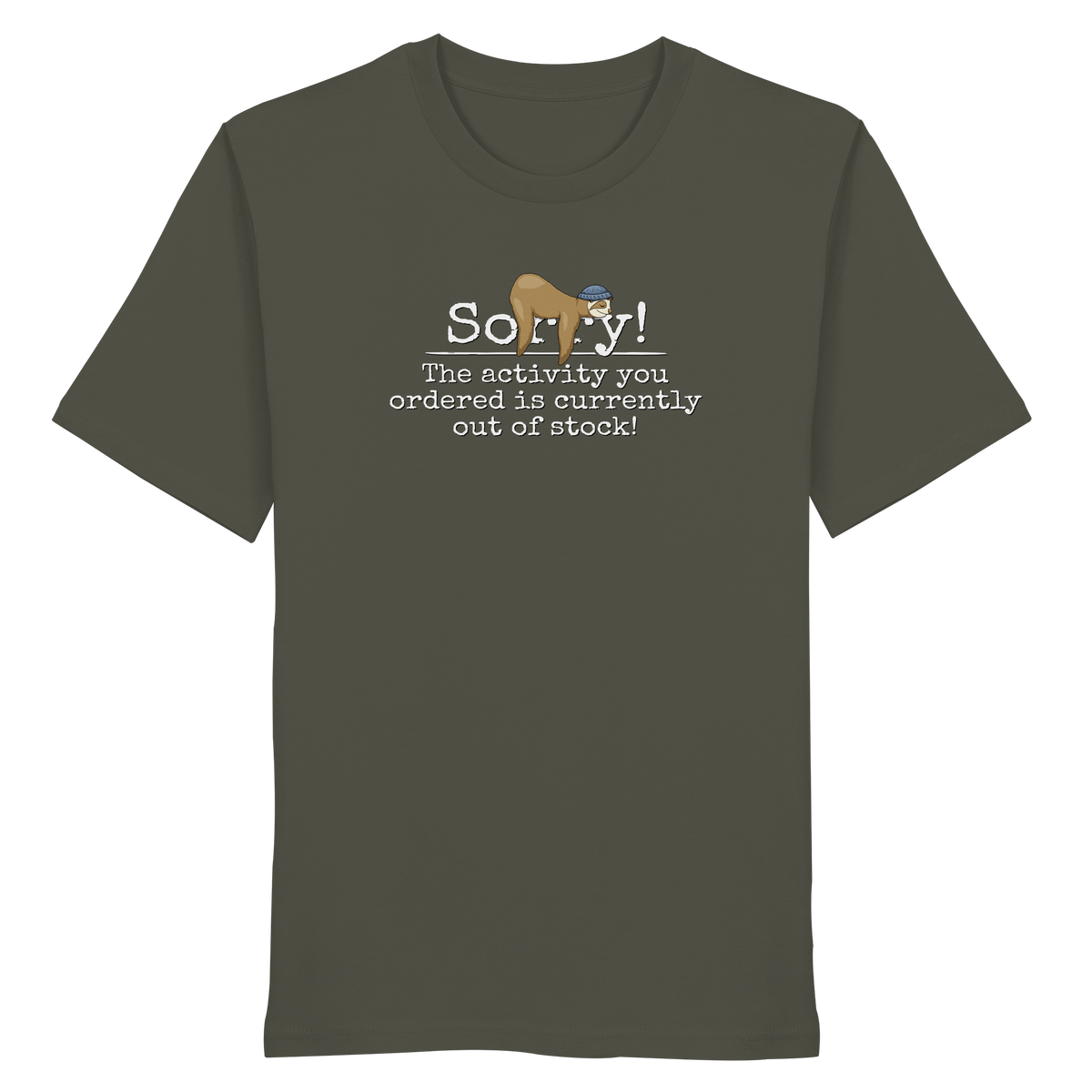 No-Activity Faultier - Organic Shirt