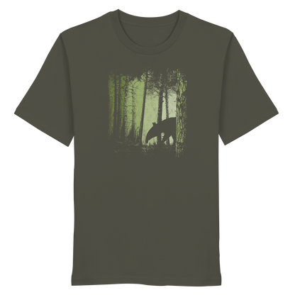 Lässiger Tapir im Zwielicht Wald - Organic Shirt