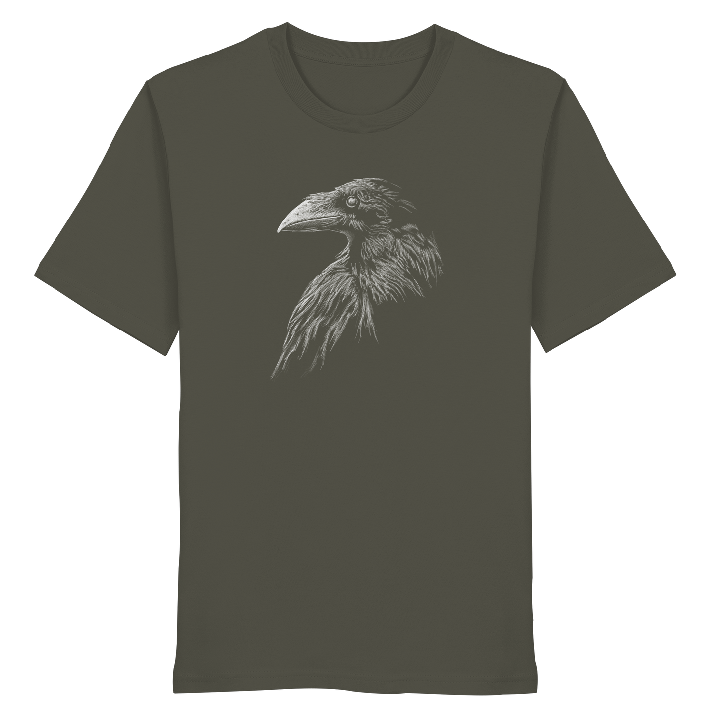 Kritzelkunst Rabe Krähe - Organic Shirt