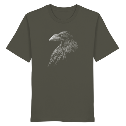 Kritzelkunst Rabe Krähe - Organic Shirt