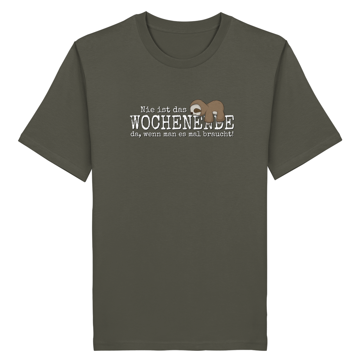 Kawaii Faultier Wochenende - Organic Shirt