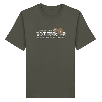 Kawaii Faultier Wochenende - Organic Shirt