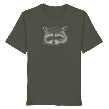 Waschbär Illustration Kritzelkunst - Organic Shirt