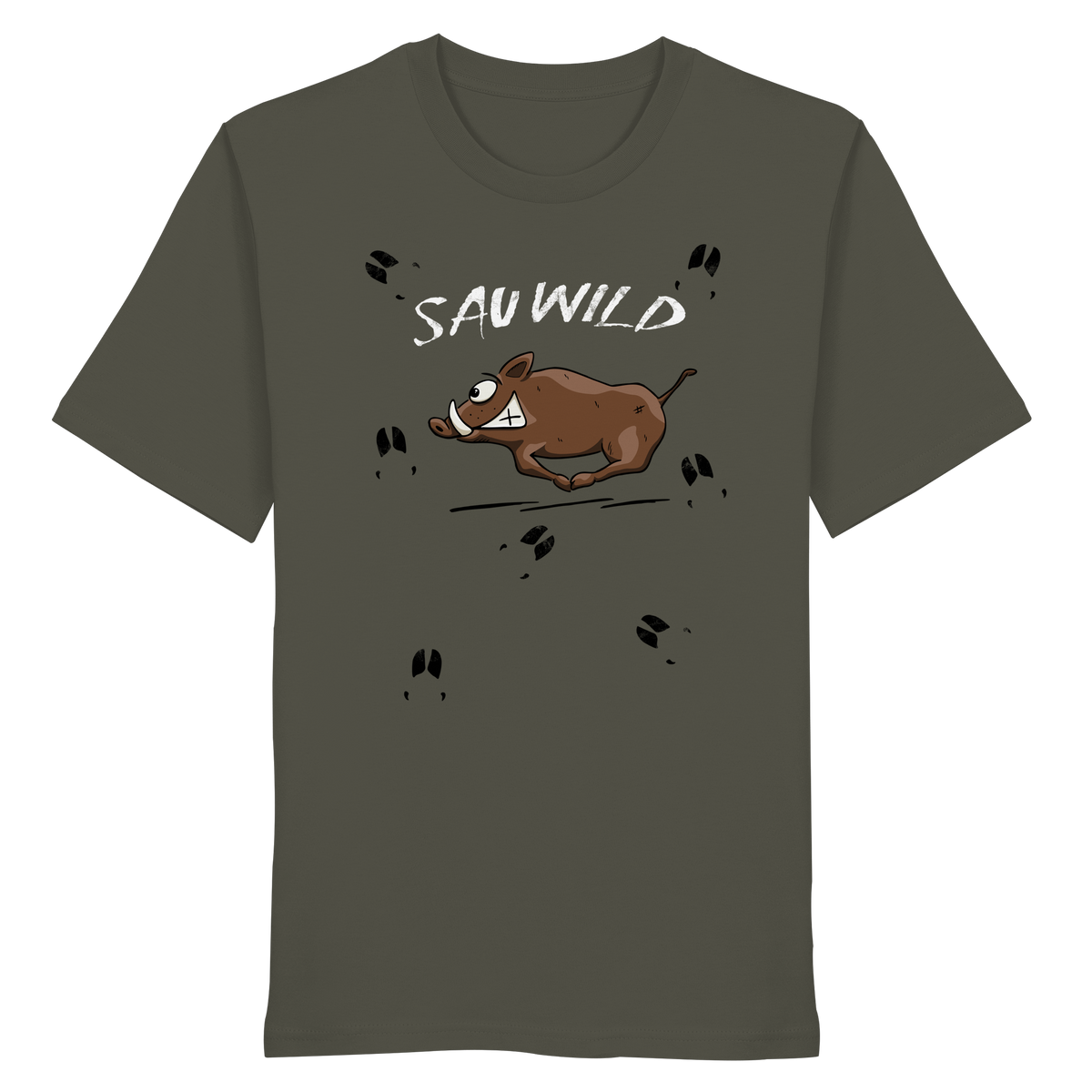 Sauwild wilde Sau | Wildschwein Keiler - Organic Shirt