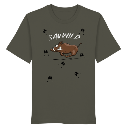 Sauwild wilde Sau | Wildschwein Keiler - Organic Shirt