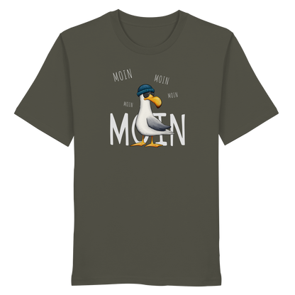 Moin Moin Lässige Hipster Möwe  - Organic Shirt
