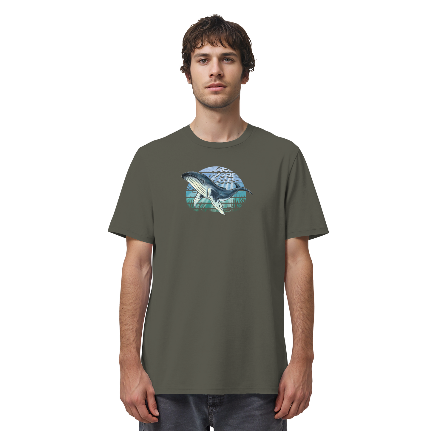 Retro Unterwasser Buckelwal - Organic Shirt