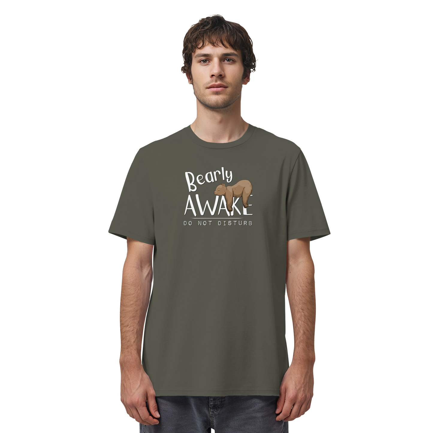 Bearly Awake Bitte nicht stören Bär - Organic Shirt