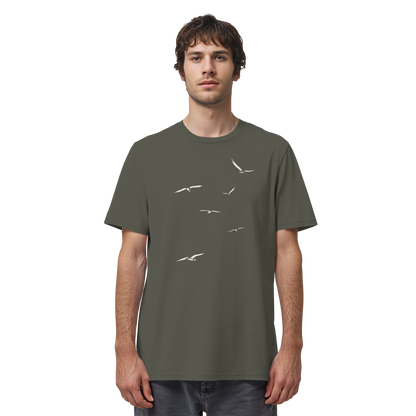 Vogelschwarm – Traum vom Fliegen - Organic Shirt